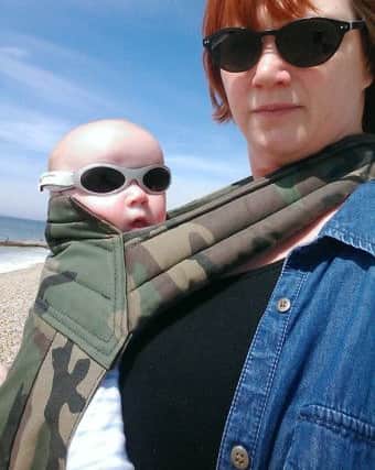 Lynn Tolmon and son Eric, nine months, from Hayling