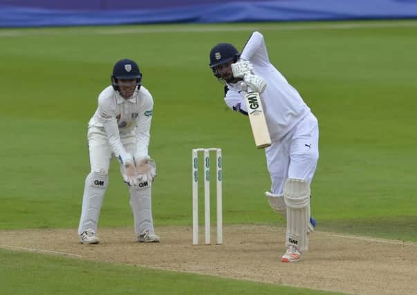 James Vince impressed against Durham on day one of Hampshire's County Championship survival showdown at the Ageas Bowl      Picture: Neil Marshall