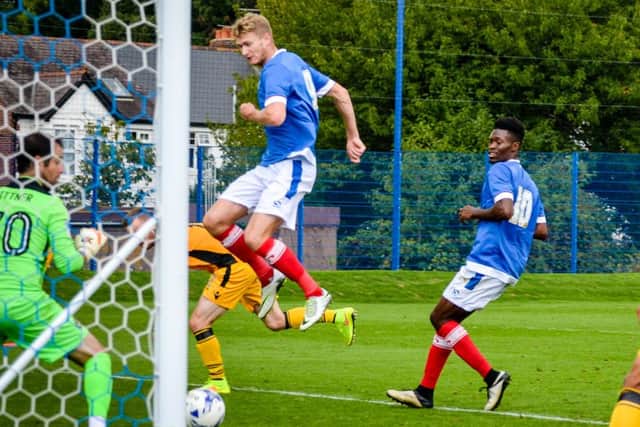 Michael Smith scored twice for Pompey Reserves against Newport County yesterday afternoon   Picture: Colin Farmery