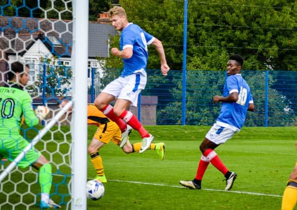 Michael Smith scored twice for Pompey Reserves against Newport County yesterday afternoon   Picture: Colin Farmery