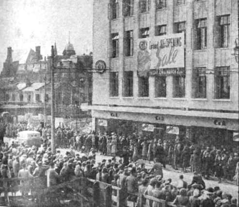 The reopening of C&A after the war