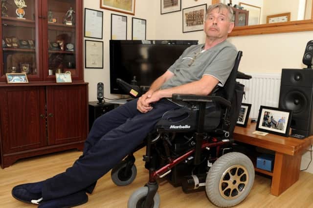 MS sufferer Michael Charter was cheated out of tens of thousands of pounds by Karen Reeves who also has MS
