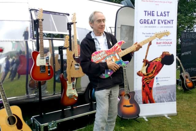 Author and organiser Ray Foulk at this year's Isle of Wight Festival