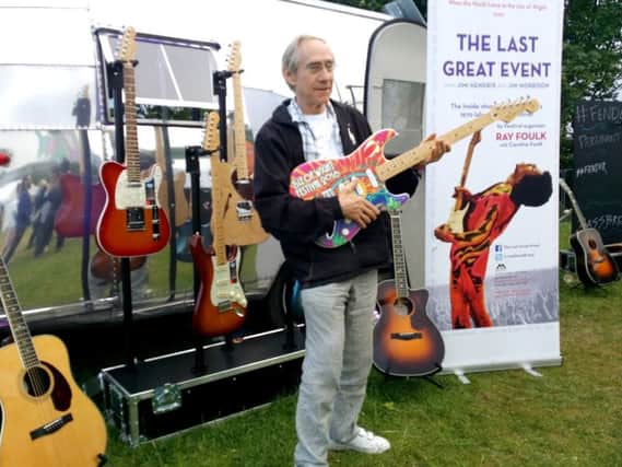 Author and organiser Ray Foulk at this year's Isle of Wight Festival