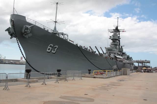 American warship the USS Missouri