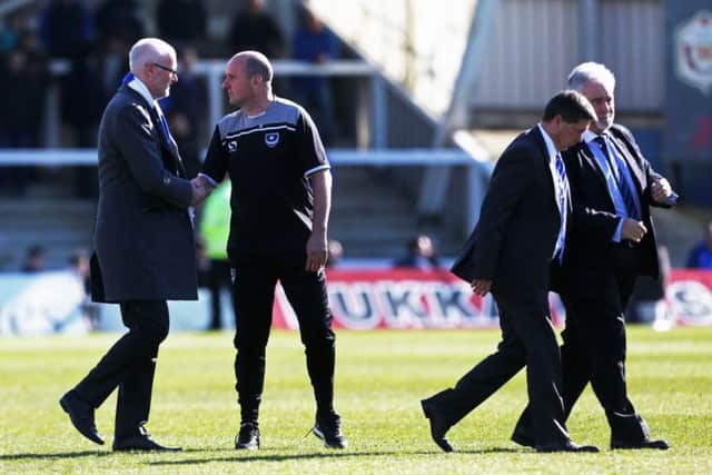 Ashley Brown, left, with Paul Cook, Mark Catlin and Iain McInnes. Picture: Joe Pepler
