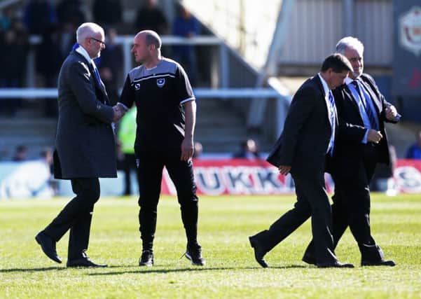 Ashley Brown, left, with Paul Cook, Mark Catlin and Iain McInnes. Picture: Joe Pepler