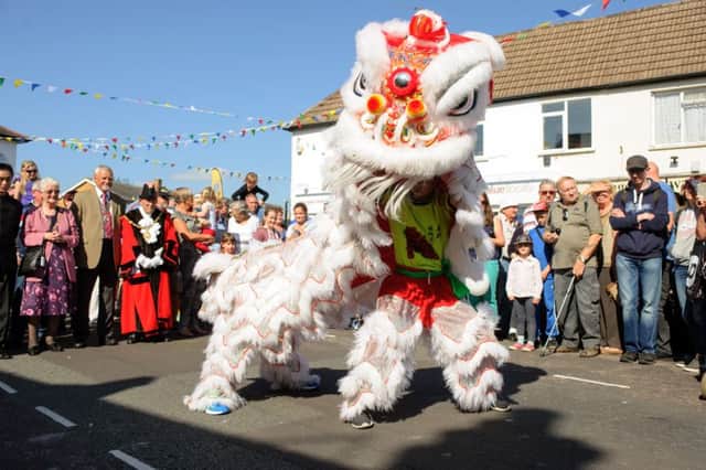 Chinese dragon at the 2015 Michaelmas Fair in Alverstoke, Gosport