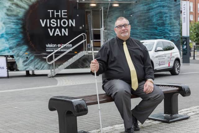 Portsmouth resident David Taylor, who has lost 75% of his sight