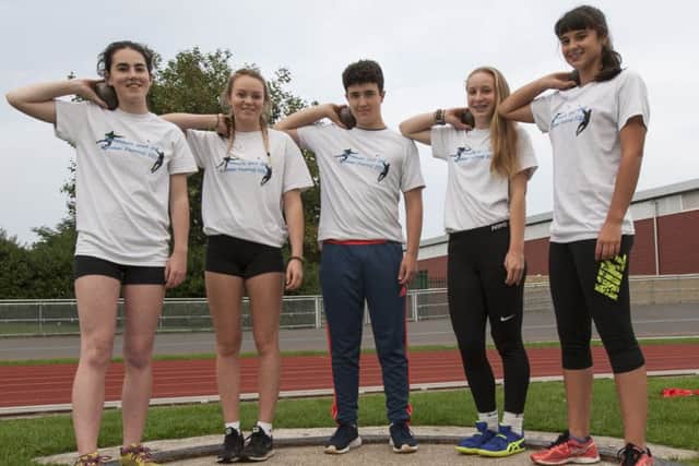 From left: Sophie Lockyer, Sarah Hunt, Kameron Duxbury, Hollie Thurgood and Serena Vincent. Picture: Paul Smith
