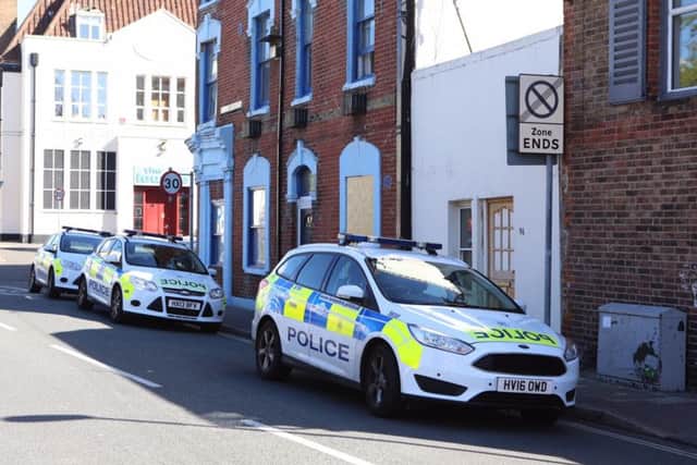 Police in Burgoyne Road Southsea
Picture: Habibur Rahman