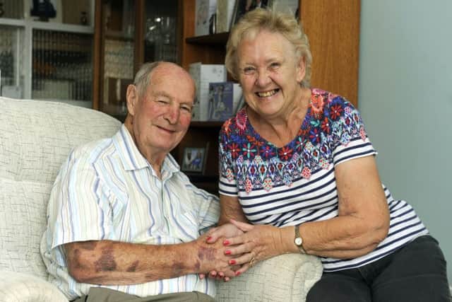 Maureen and Colin Jacobs from Gosport celebrated their anniversary with a party at the Court Barn Conservative Club