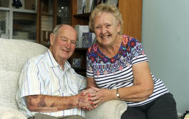 Maureen and Colin Jacobs from Gosport celebrated their anniversary with a party at the Court Barn Conservative Club