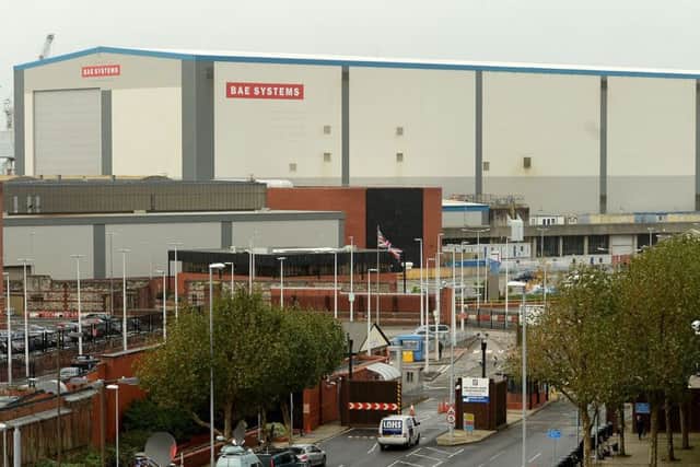 The shipyard at Portsmouth naval base