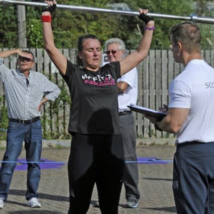 Nicki Oliver on the weights Picture Ian Hargreaves (161235-2)