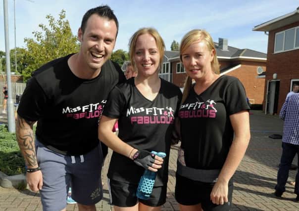 From left, Matt McKeever, Carly Stairs and organiser Kelly Fielding.
Picture Ian Hargreaves (161235-3)