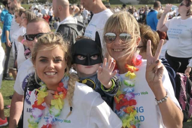 People at the Alzheimer's Memory Walk at Castle Fields, Southsea.
Picture: Mick Young (161153-05)