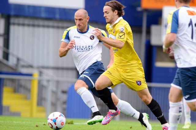 Lee Molyneaux impressed for the Hawks in the centre of defence against Staines on Saturday