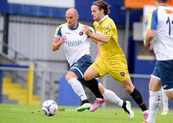 Lee Molyneaux impressed for the Hawks in the centre of defence against Staines on Saturday