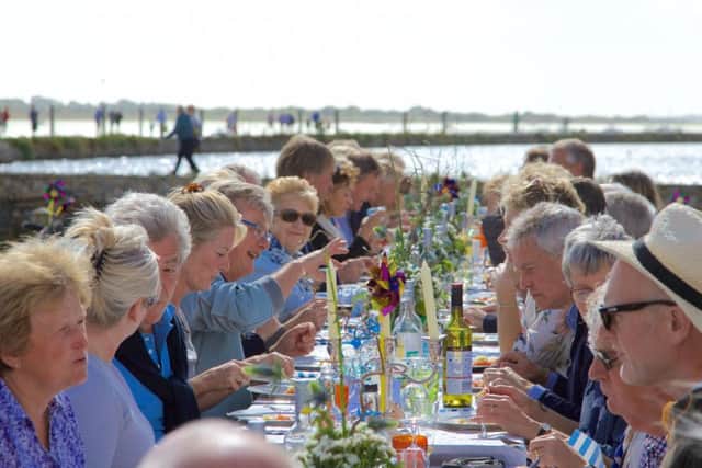 The lunch on the quayside Picture: John Tweddell