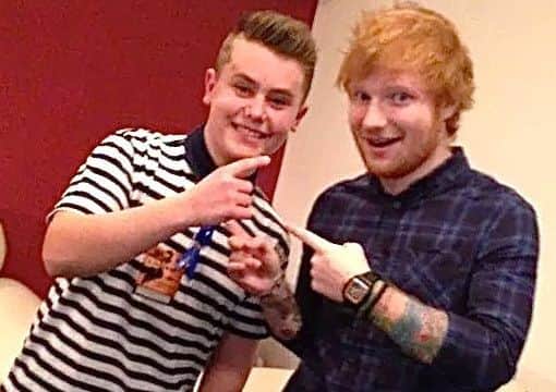 Lewis with Ed Sheeran