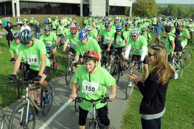 The start of The Rowans Ride at Lakeside