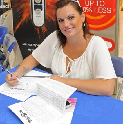 Sophie Davis, 31, from Portsmouth, who was on the lookout for a new opportunity at the Journey Back to Work event Picture: Malcolm Wells (160915-5536)