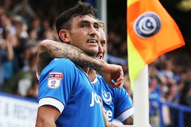 Pompey forward Gary Roberts Picture: Joe Pepler
