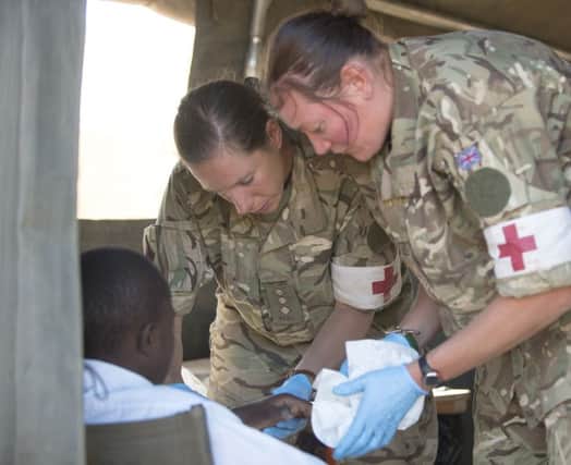 Female medics from South East England delivered healthcare to those in remote villages across Kenya, East Africa.

Credit: Cpl Jamie Peters.