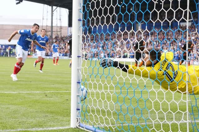 Pompey head to Blackpool looking to build on Saturday's 5-1 win against Barnet Picture: Joe Pepler