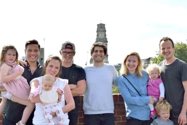 Members of Harbour Church up on the roof of the building