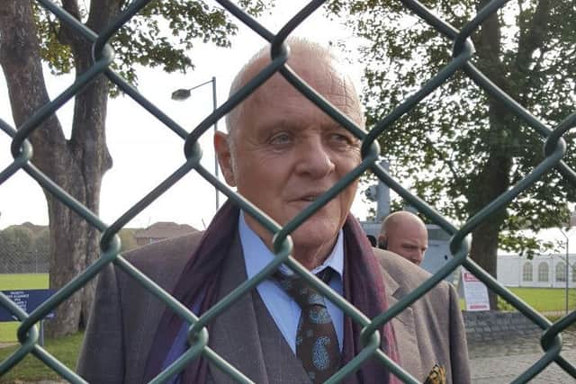 Sir Anthony Hopkins in Gosport during filming of the new Transformers film Picture: Liam Mitchell