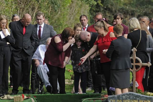 The funeral of Lindsey Gates at St Thomas a Becket Church, Warblington.Picture Ian Hargreaves (161248-5)