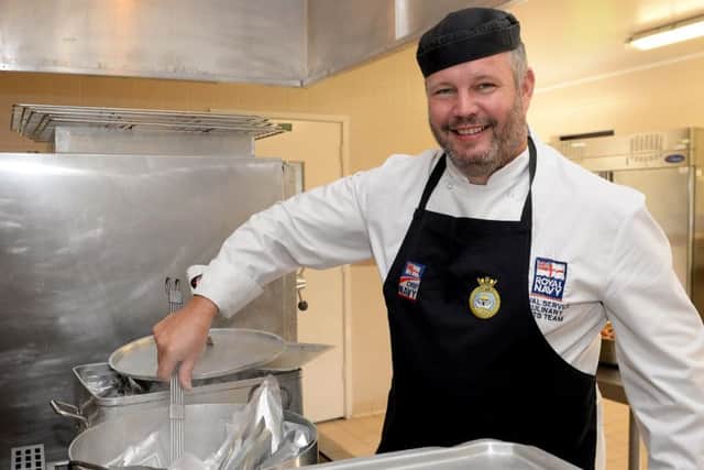 Ex Royal Naval Chief Petty Officer Jaime Newell who lives in Portsmouth works for Compass Group at the Defence Diving School and is a member of HM King Alfred at Whale Island