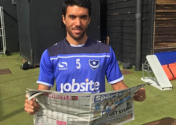 Danny Rose is one of a number of Pompey players signed up to write a player column in the new-look Sports Mail