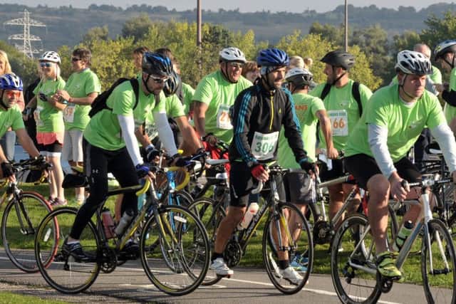 Rowans Ride
rs set off on the 65-mile route 
Pictures Mick Young