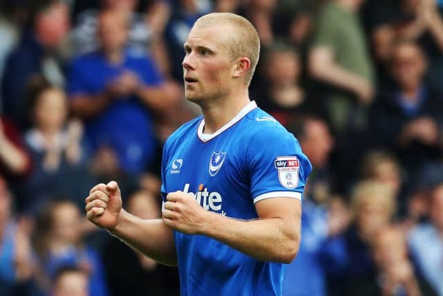 Pompey striker Curtis Main Picture: Joe Pepler