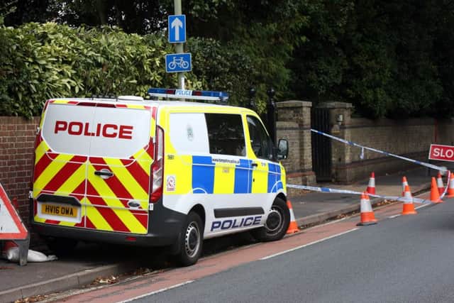 The scene in Bury Road, Gosport. Picture: Uknip