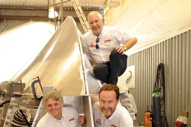 Top, Alan Priddy and, left, Steve Mason and Paul Stewart