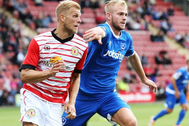 Jack Whatmough in action against Crewe in August Picture: Joe Pepler