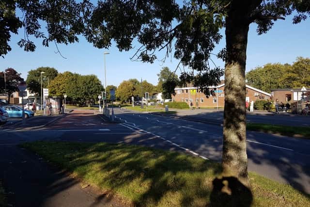 Crookhorn Lane, where a cyclist was injured in an accident on Monday