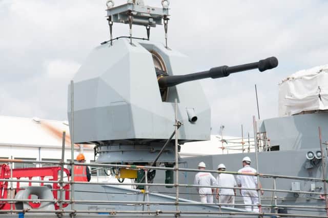 HMS Westminster's new 4.5in MK8 naval gun
Picture: BAE Systems
