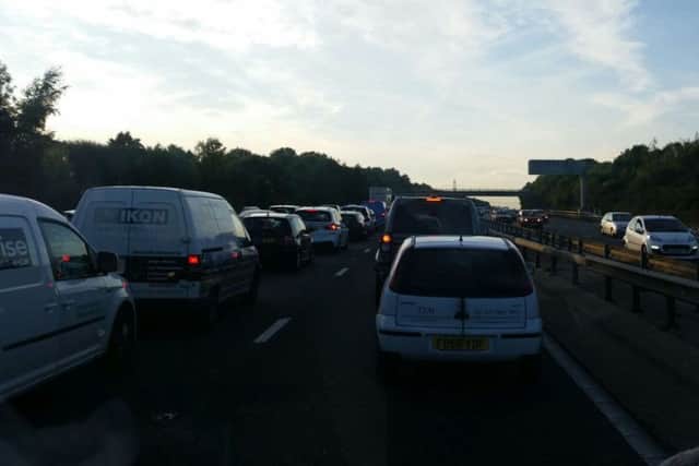 Drivers facing delays on the M27 this evening PPP-160410-175859001