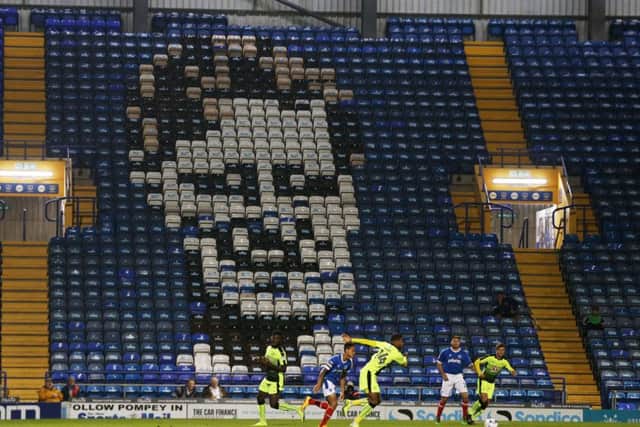Pompey's Checkatrade Trophy game with Reading under-23s attracted just 1,355 spectators - the lowest post-war attendance at Fratton Park Picture: Joe Pepler