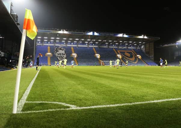 Pompey take on Reading in front of the lowest ever post-war crowd at Fratton Park. Picture: Joe Pepler