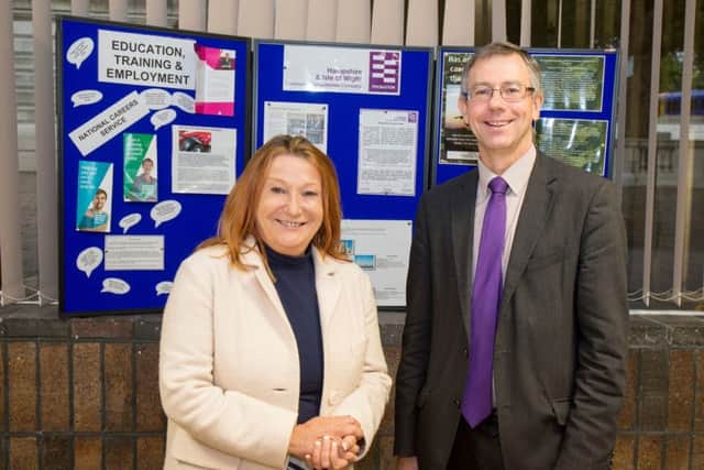 Yvonne Thomas with Michael Spurr  Picture: Robin Jones/The Digital South Ltd