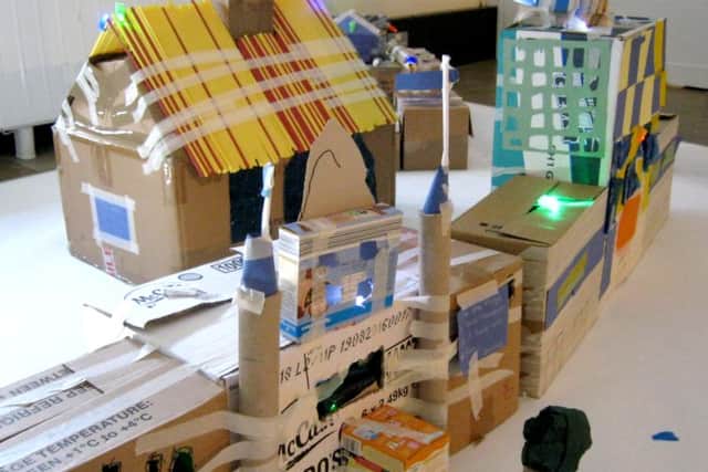 One of the brilliant creations at Portsmouth Museum's Build your Own Portsmouth craft day