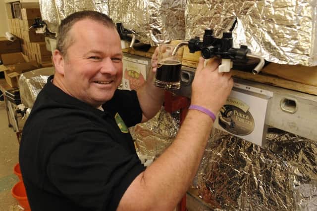 One of the group of organisers Dave Martin, at the 2014 Wickham Charity Beer Festival Picture: Malcolm Wells (141247-0523)