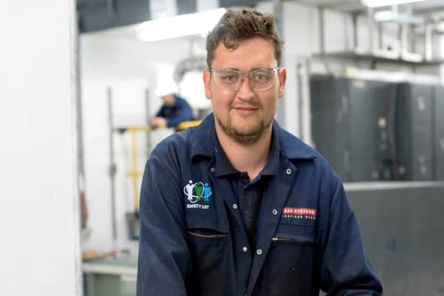 Dan Henshaw, who was part of the Movement to Work scheme  Picture: BAE Systems