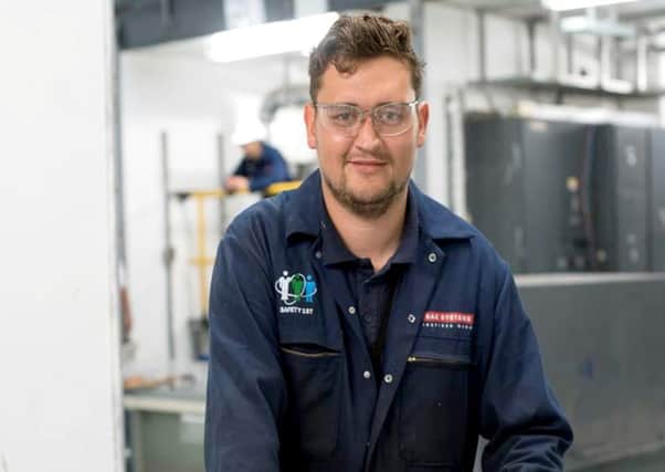 Dan Henshaw, who was part of the Movement to Work scheme  

Picture: BAE Systems